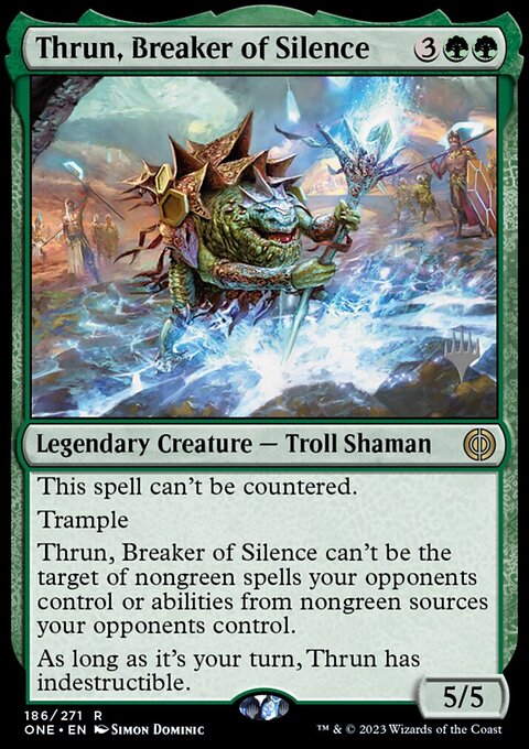 Thrun, Breaker of Silence [Phyrexia: All Will Be One Prerelease Promos]