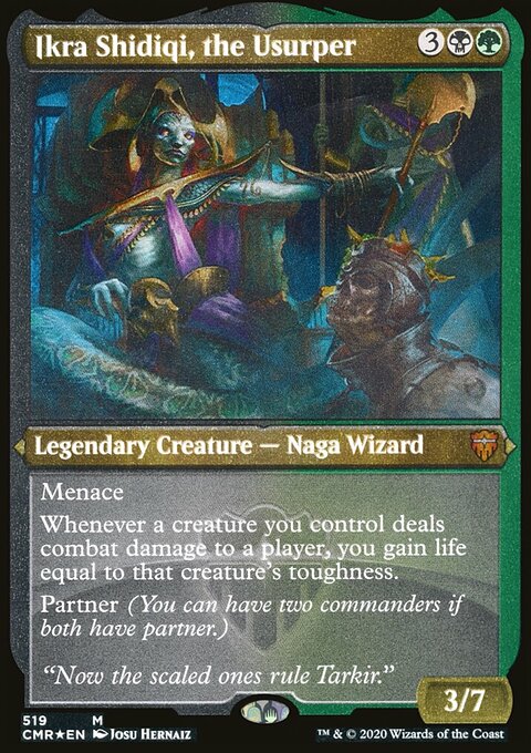 Ikra Shidiqi, the Usurper (Etched) [Commander Legends]