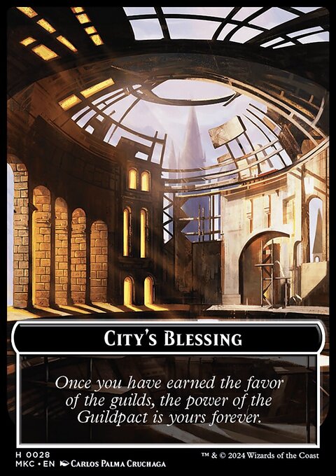 City's Blessing // Human Soldier Double-Sided Token [Murders at Karlov Manor Commander Tokens]
