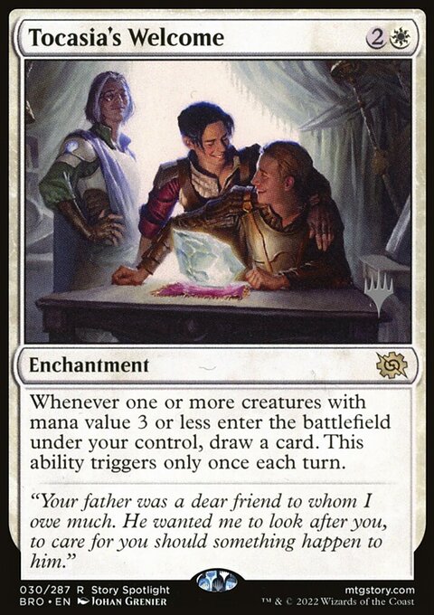 Tocasia's Welcome [The Brothers' War Prerelease Promos]
