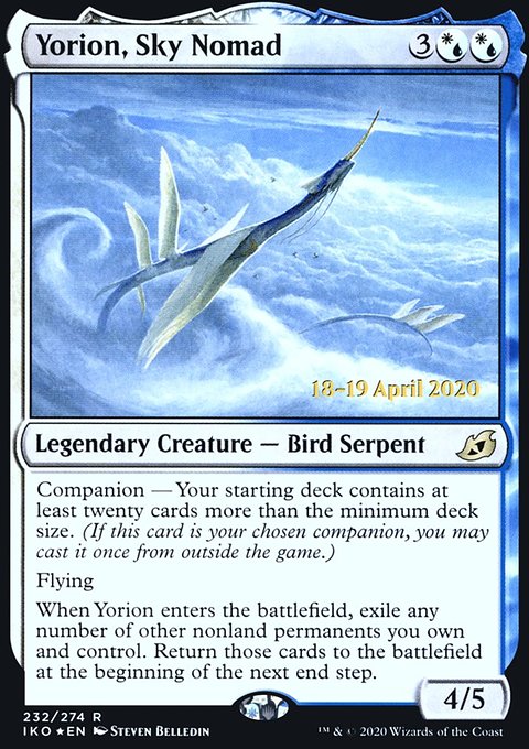 Yorion, Sky Nomad [Ikoria: Lair of Behemoths Prerelease Promos]
