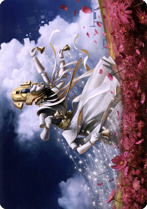 Myojin of Blooming Dawn Art Card (Gold-Stamped Signature) [Kamigawa: Neon Dynasty Art Series]