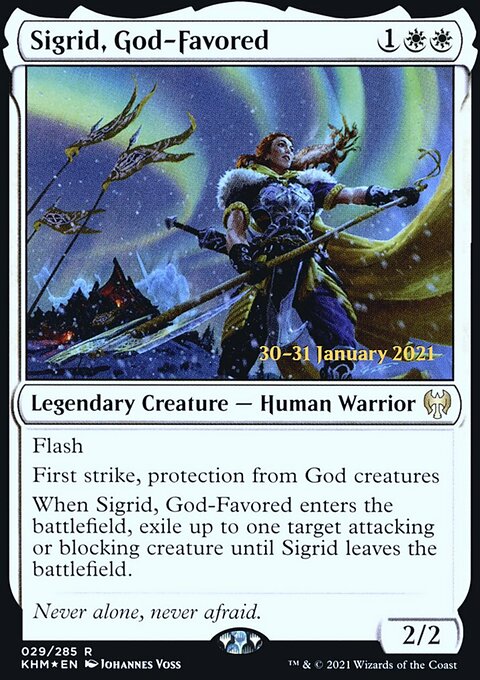 Sigrid, God-Favored [Kaldheim Prerelease Promos]