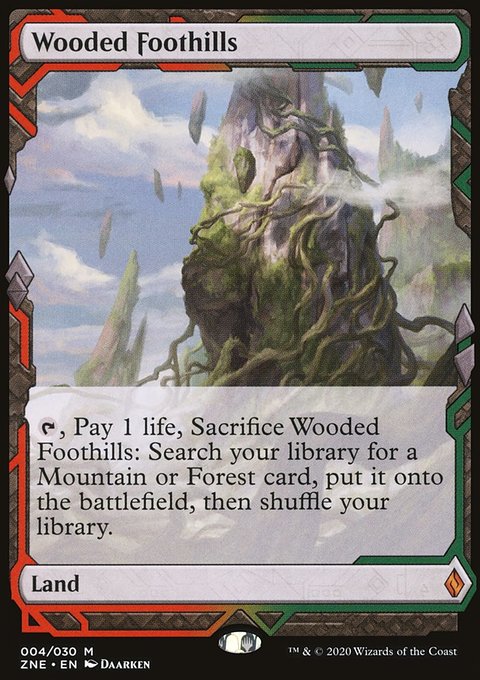 Wooded Foothills (Expeditions) [Zendikar Rising Expeditions]