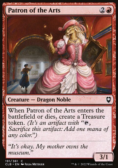 Patron of the Arts [Commander Legends: Battle for Baldur's Gate]
