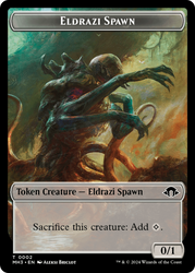 Eldrazi Spawn // Plant Double-Sided Token [Modern Horizons 3 Tokens]