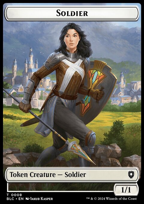 Soldier // Citizen Double-Sided Token [Bloomburrow Commander Tokens]