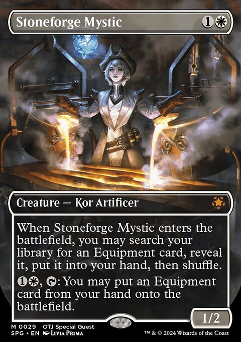 Stoneforge Mystic (Borderless) [Outlaws of Thunder Junction Special Guests]