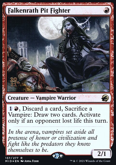Falkenrath Pit Fighter [Innistrad: Midnight Hunt Prerelease Promos]