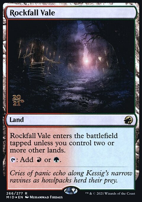 Rockfall Vale [Innistrad: Midnight Hunt Prerelease Promos]