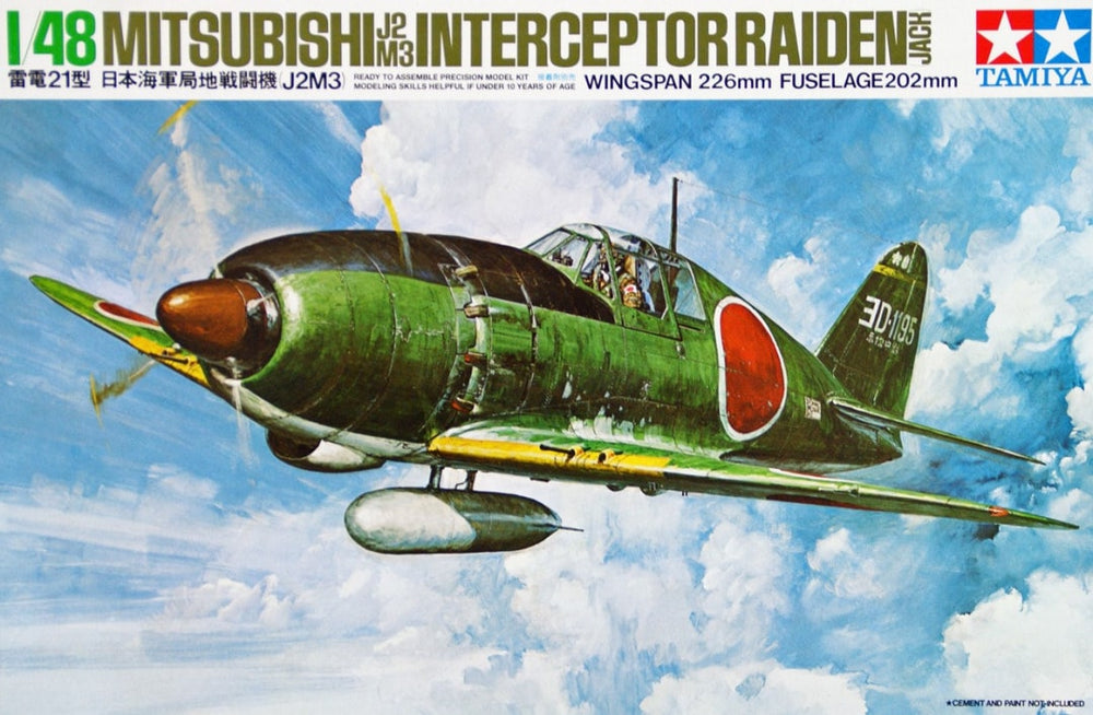 TAMIYA 1/48 MITSUBISHI J2M3 INTERCEPTOR RAIDEN (JACK)