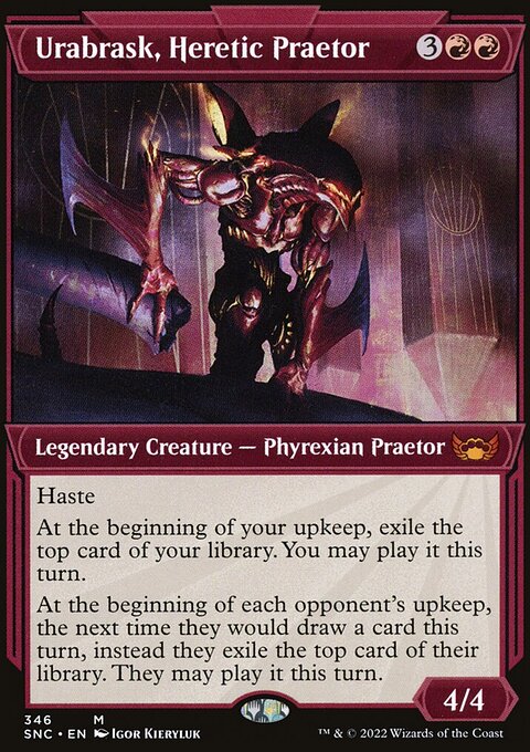Urabrask, Heretic Praetor (Showcase Art Deco) [Streets of New Capenna]