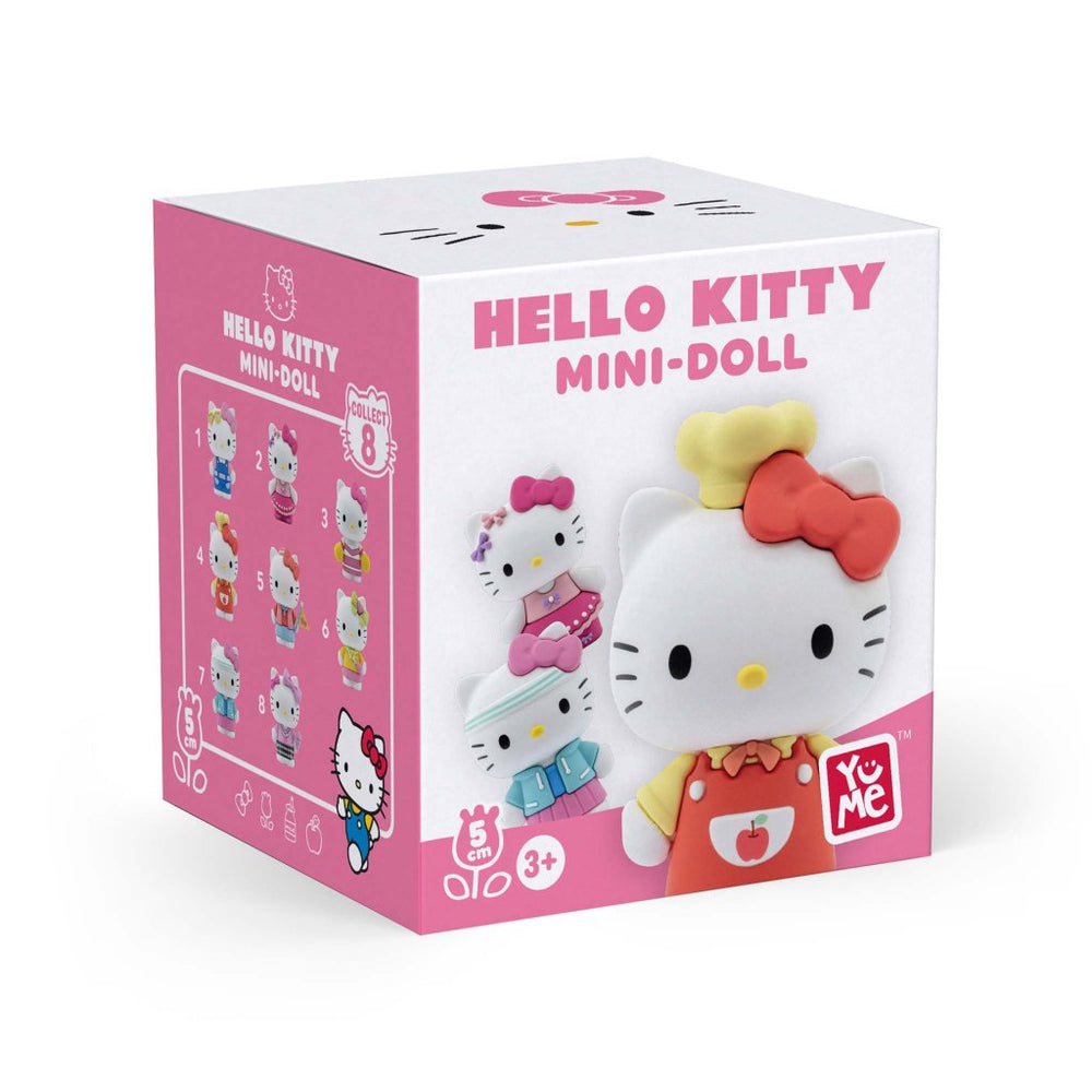 HELLO KITTY - YuMe 5cm Mini Doll Figurine Collection PDQ - Cute Outfit Series