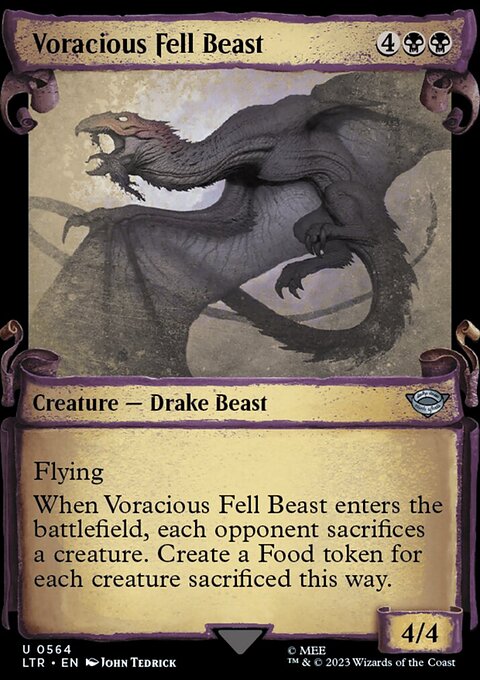 Voracious Fell Beast [The Lord of the Rings: Tales of Middle-Earth Showcase Scrolls]