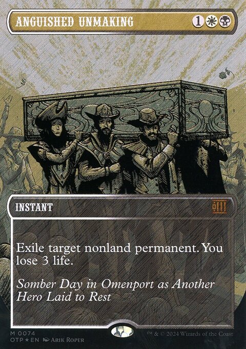 Anguished Unmaking (Textured Foil) [Outlaws of Thunder Junction: Breaking News]