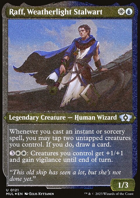 Raff, Weatherlight Stalwart (Foil Etched) [Multiverse Legends]