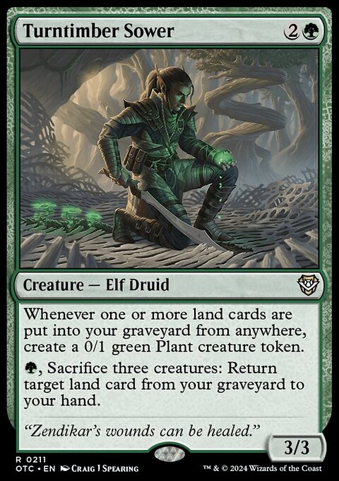 Turntimber Sower [Outlaws of Thunder Junction Commander]