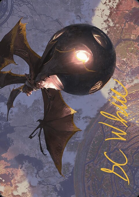 Malicious Eclipse Art Card (Gold-Stamped Signature) [The Lost Caverns of Ixalan Art Series]