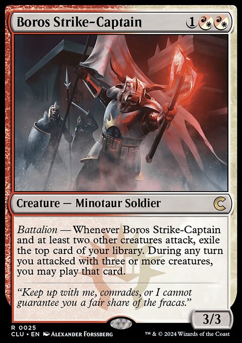 Boros Strike-Captain [Ravnica: Clue Edition]