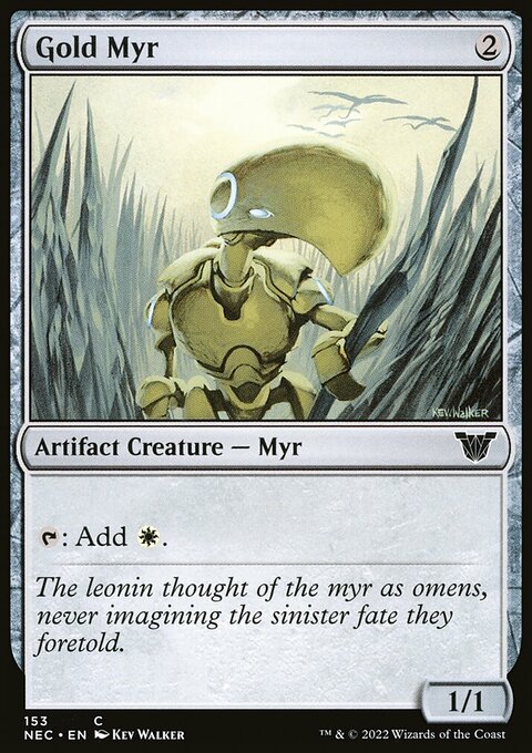 Gold Myr [Kamigawa: Neon Dynasty Commander]