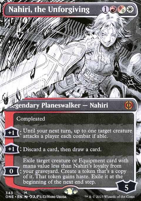 Nahiri, the Unforgiving (Borderless Manga) [Phyrexia: All Will Be One]