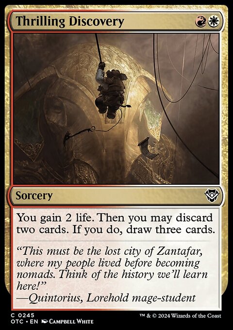 Thrilling Discovery [Outlaws of Thunder Junction Commander]