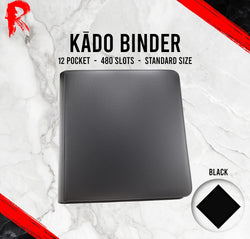 Kādo Binder - 12 Pocket Standard Zip Binder - Black