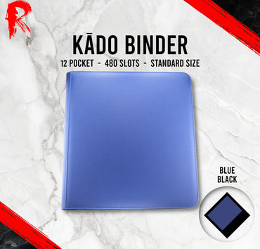 Kādo Binder - 12 Pocket Standard Zip Binder - Blue