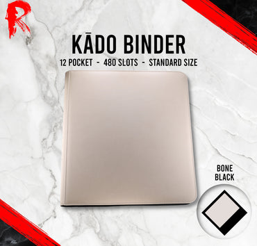 Kādo Binder - 12 Pocket Standard Zip Binder - Bone