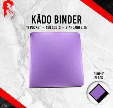 Kādo Binder - 12 Pocket Standard Zip Binder - Purple