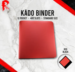 Kādo Binder - 12 Pocket Standard Zip Binder - Red