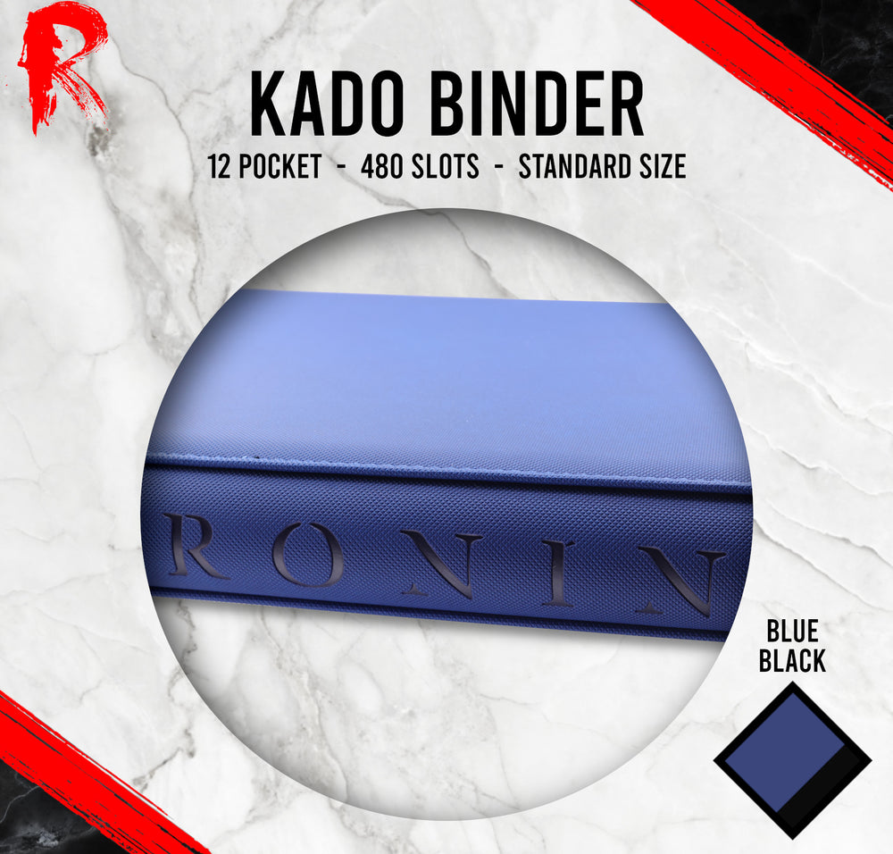 Kādo Binder - 12 Pocket Standard Zip Binder - Blue