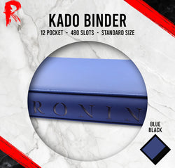 Kādo Binder - 12 Pocket Standard Zip Binder - Blue
