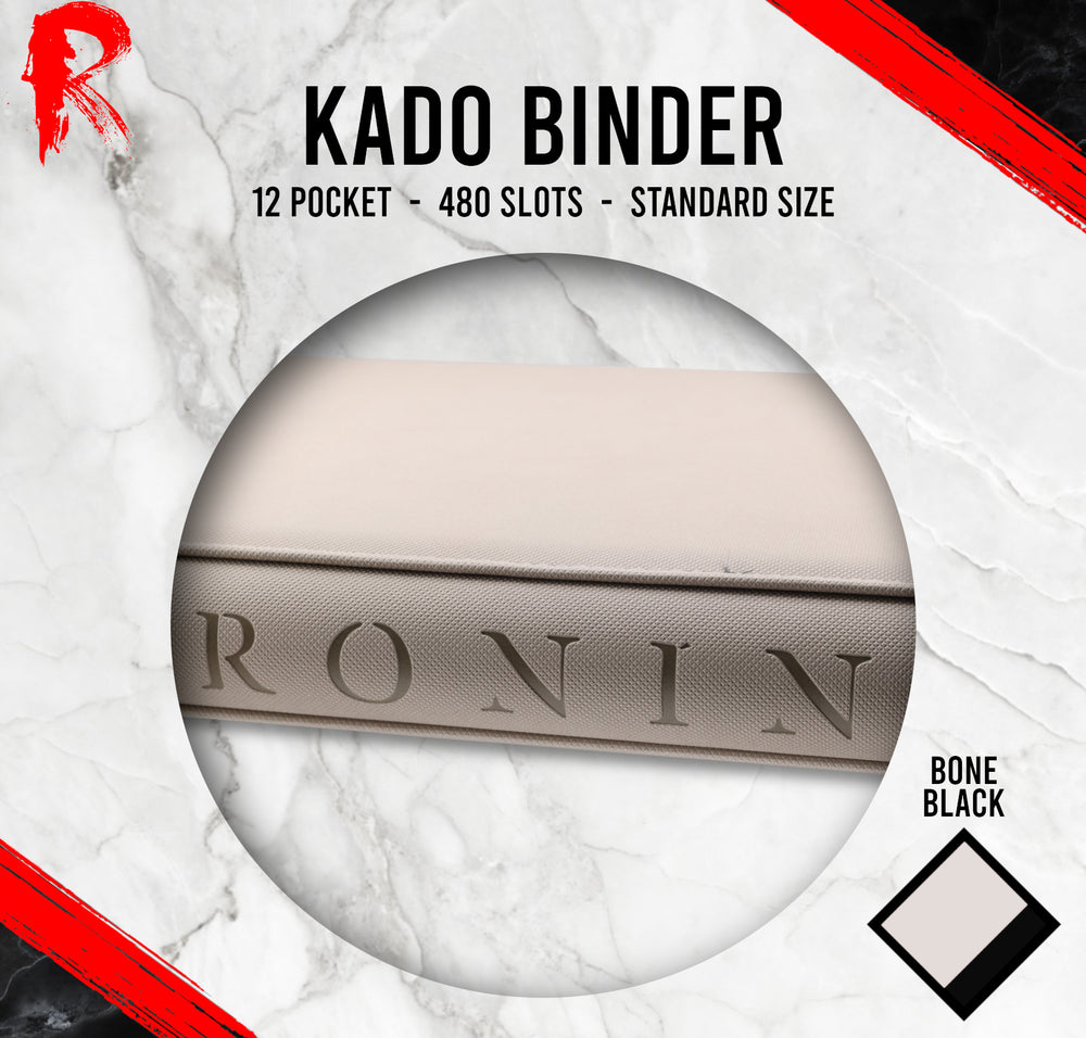 Kādo Binder - 12 Pocket Standard Zip Binder - Bone