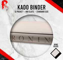 Kādo Binder - 12 Pocket Standard Zip Binder - Bone