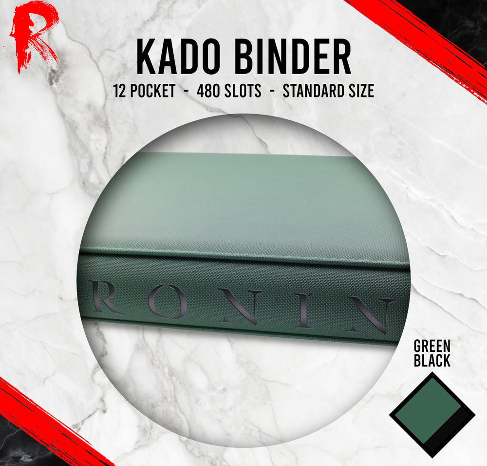 Kādo Binder - 12 Pocket Standard Zip Binder - Green