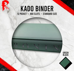 Kādo Binder - 12 Pocket Standard Zip Binder - Green