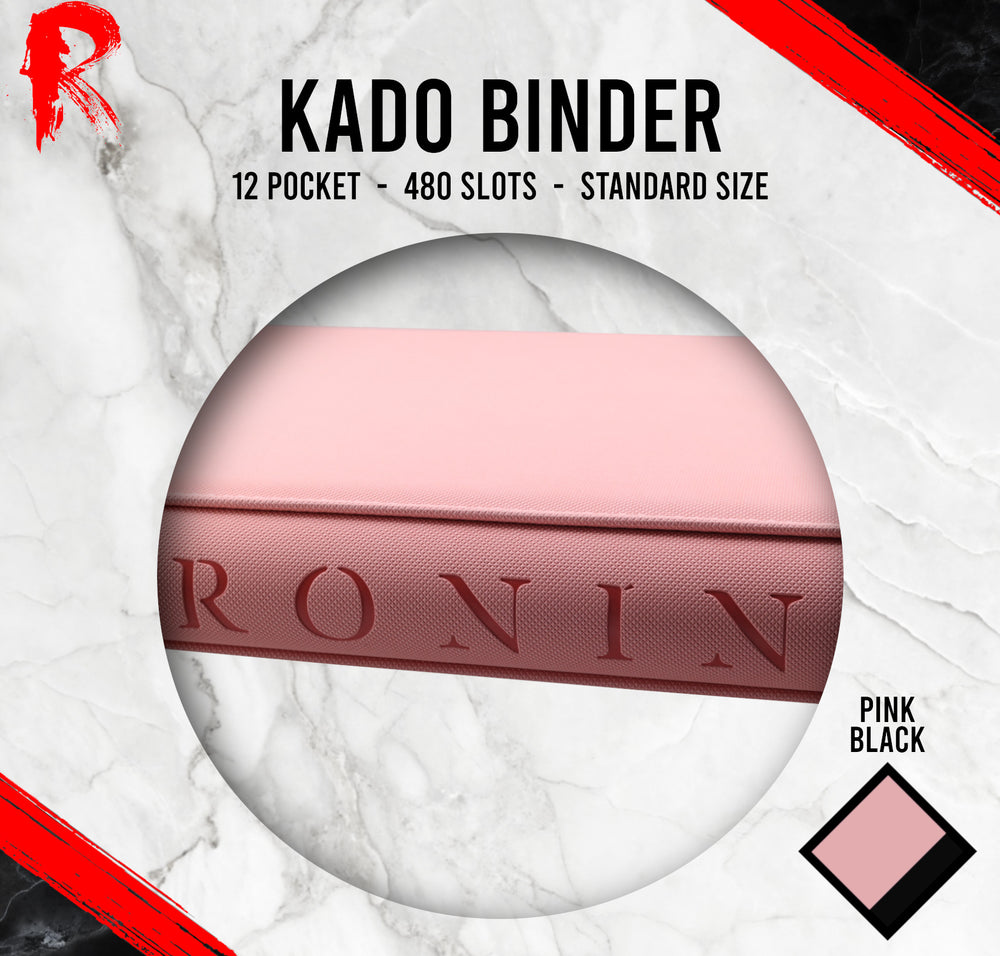 Kādo Binder - 12 Pocket Standard Zip Binder - Pink