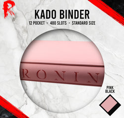 Kādo Binder - 12 Pocket Standard Zip Binder - Pink