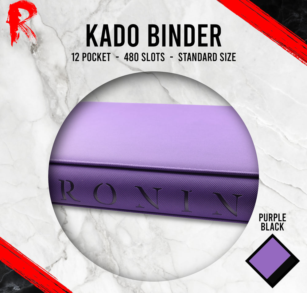 Kādo Binder - 12 Pocket Standard Zip Binder - Purple