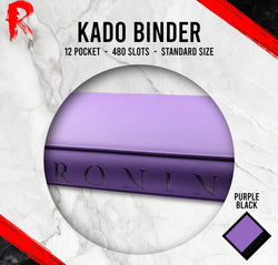 Kādo Binder - 12 Pocket Standard Zip Binder - Purple