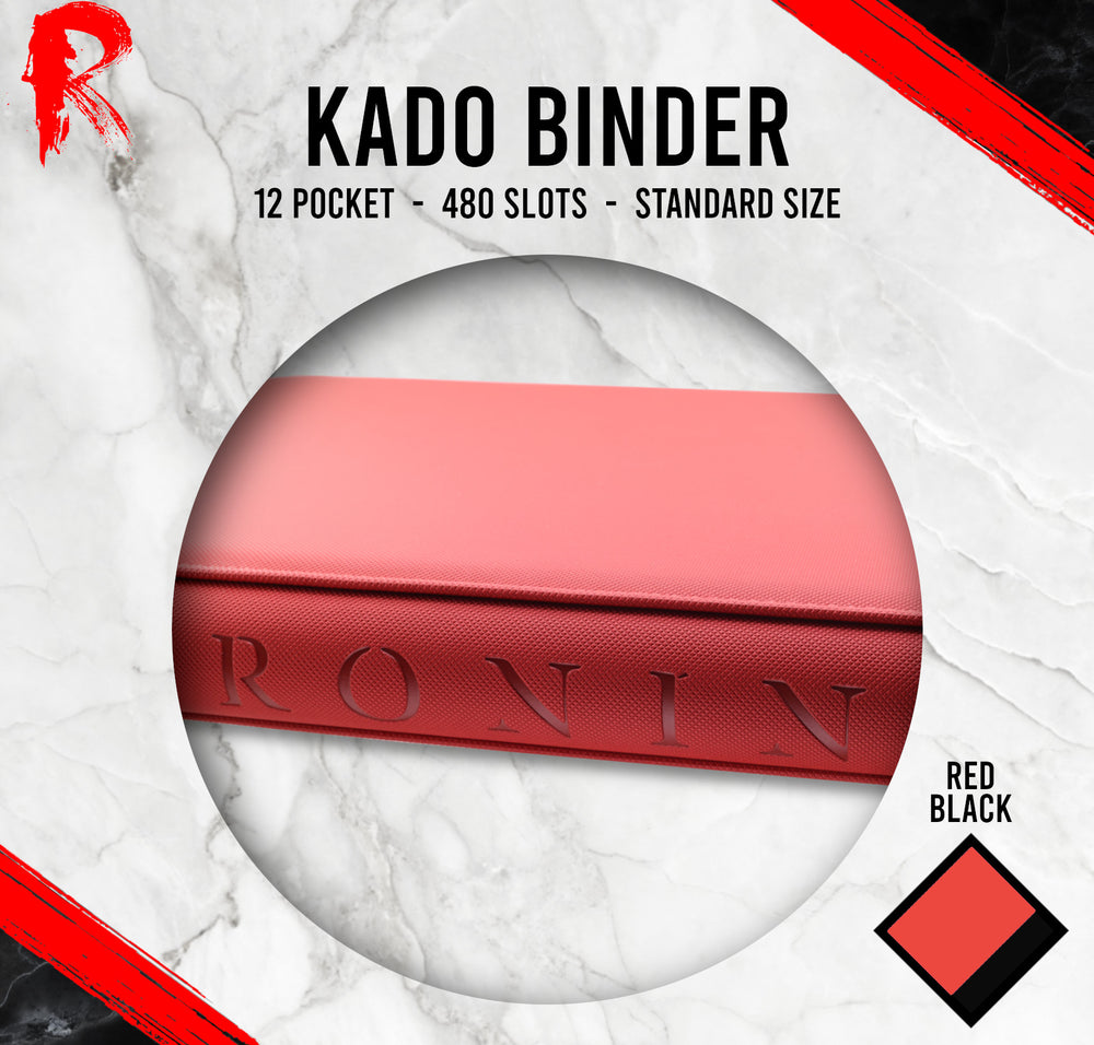 Kādo Binder - 12 Pocket Standard Zip Binder - Red