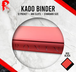 Kādo Binder - 12 Pocket Standard Zip Binder - Red