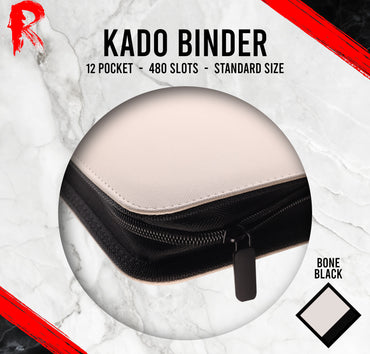 Kādo Binder - 12 Pocket Standard Zip Binder - Bone