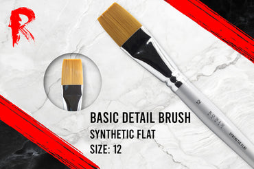Ronin Games Brushes - Synthetic Flat Brush - Size 12