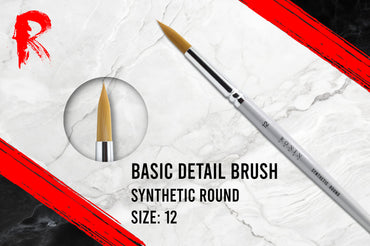 Ronin Games Brushes - Synthetic Round Brush - Size 12
