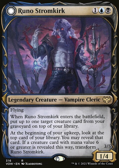 Runo Stromkirk // Krothuss, Lord of the Deep (Showcase Fang Frame) [Innistrad: Crimson Vow]