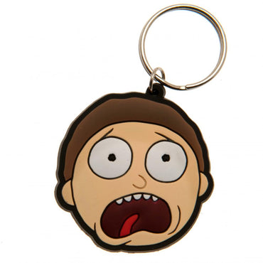 Rick and Morty Rubber Keychain - Scared Morty
