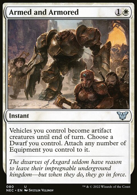 Armed and Armored [Kamigawa: Neon Dynasty Commander]