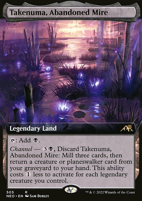 Takenuma, Abandoned Mire (Extended Art) [Kamigawa: Neon Dynasty]